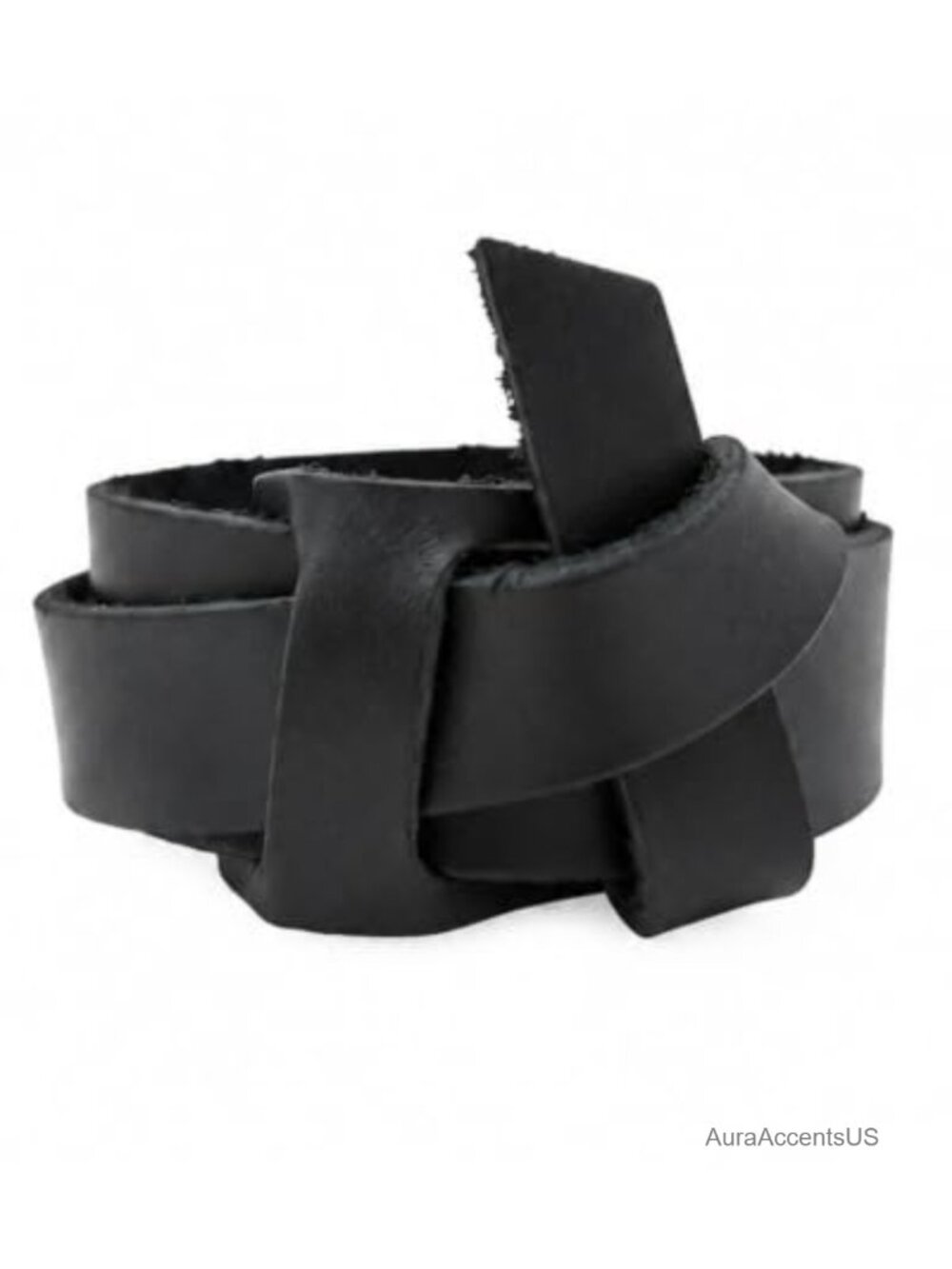 Genuine Leather Knot Wrap Bracelet Claspless Boho Wristband